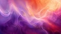 A dreamlike scene of vibrant purple and orange hues blending together in an ethereal aurora lightfilled background Royalty Free Stock Photo