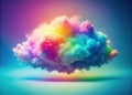 A Dreamlike Speckle Cloud Futuristic Rainbow Gradient Background for a Stunning Visual Experience Royalty Free Stock Photo