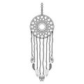 Dreams catcher hanging boho icon