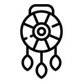 Dreams catcher icon, outline style