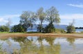 Dreams island Eretria Greece rain reflections