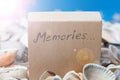 Dreams message on the beach - vacation and travel concept Royalty Free Stock Photo