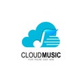 Cloud music logo, Music logo, melody icons