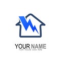 Simple housing logo and save electricity