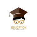 Education template logo for library, school, classmate