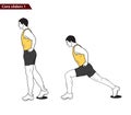 Core slider exercise vector illustration