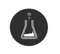 Chemistry, practical, activity icon can be used for logo, web, mobile app, in any designs vector