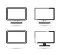 Monitor icon set different signs and symbols icon can be used for web, logo, in any other designs Royalty Free Stock Photo