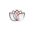 Lotus flower vector, Chinese new year, lotus icon. Can be used for web, logo, mobile app or any designs