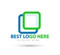 Abstract logo for business company. new trendy Industry, finance, bank logotype idea icon