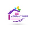 Nature care home love hope trust logo. Royalty Free Stock Photo