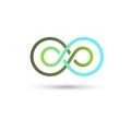 Infinity logo Vector. Loop, modern.