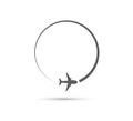 Airline Plane Flight Path icon.