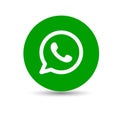 Whatsapp Social Media Logo in circle