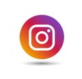 Instagram Social Media Logo in circle