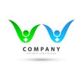 People healthcare icon new trendy high quality professional logo