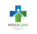 People green, healthcare logo new trendy high quality professional logo Royalty Free Stock Photo