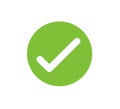 Tick icon. Approve, icons. Royalty Free Stock Photo