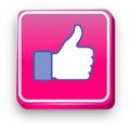 Facebook Like Vector Icon.