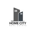 House, home, real estate, logo, HOME CITY architecture symbol rise building icon vector design.