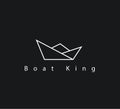 Sailing, boat line art logo creative vector designs of sailboat logo icon .