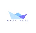 Sailing, boat line art logo creative vector designs of sailboat logo icon . Royalty Free Stock Photo