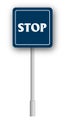 Stop sign street road sign boards. Vector road sign alert notice. Royalty Free Stock Photo