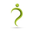 People logo green Partnership logo success active people symbol healthy logo vector