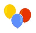 Cartoon baloon vector illustration. Royalty Free Stock Photo