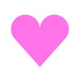 Pink shaped heart background icon symbol Royalty Free Stock Photo