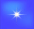 Star shine, light glow sparks, vector bright sparkles with lens flare effect. Isolated sun flash and starlight vector Royalty Free Stock Photo