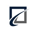 Square arrow shape vector company logo