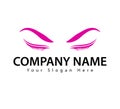 Eyelashes Vector symbol. Eyelash logo for your company.