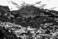 Amazing Positano aerial view Landscape in Amalfi Coast Royalty Free Stock Photo