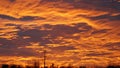 Dreamtime orange Sunset Royalty Free Stock Photo