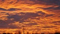Dreamtime orange Sunset Royalty Free Stock Photo