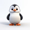 Dreamy 3d Animated Penguin Poses For Picture In Photorealistic Pixar Style