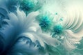 Dreamy ethereal abstract green and blue background