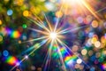 Blurred Refraction Light with Bokeh Organic Flare Overlay