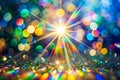 Blurred Refraction Light with Bokeh Organic Flare Overlay