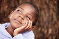 Dreamy african child Royalty Free Stock Photo