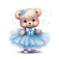 Dreamy ballerina teddy design Royalty Free Stock Photo