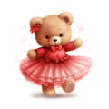 Dreamy ballerina teddy design Royalty Free Stock Photo