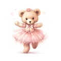 Dreamy ballerina teddy design Royalty Free Stock Photo