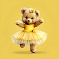 Dreamy ballerina teddy design Royalty Free Stock Photo