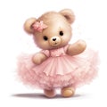 Dreamy ballerina teddy design Royalty Free Stock Photo