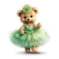 Dreamy ballerina teddy design Royalty Free Stock Photo