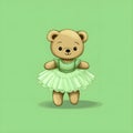 Dreamy ballerina teddy pose Royalty Free Stock Photo