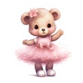 Dreamy ballerina teddy pose Royalty Free Stock Photo