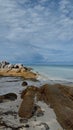 Dreamy beach in Trikora, Bintan Royalty Free Stock Photo